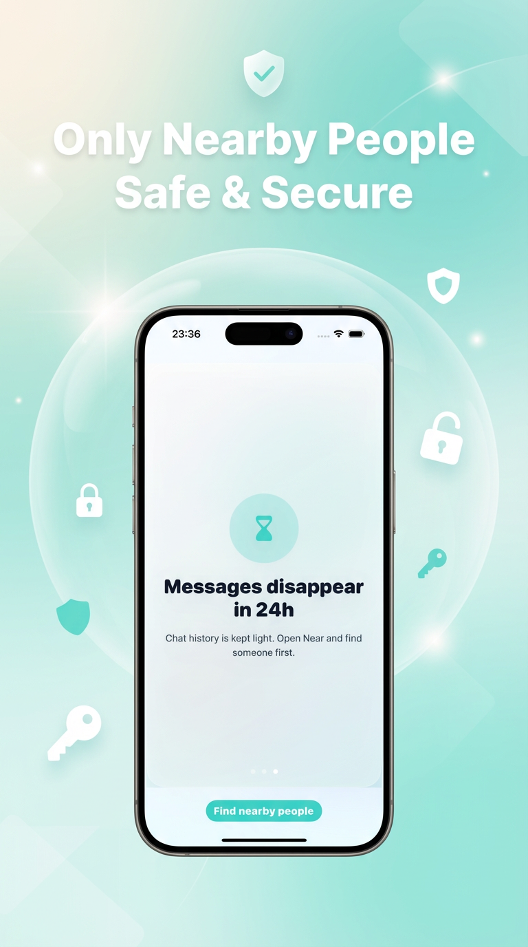 Only nearby people safe and secure